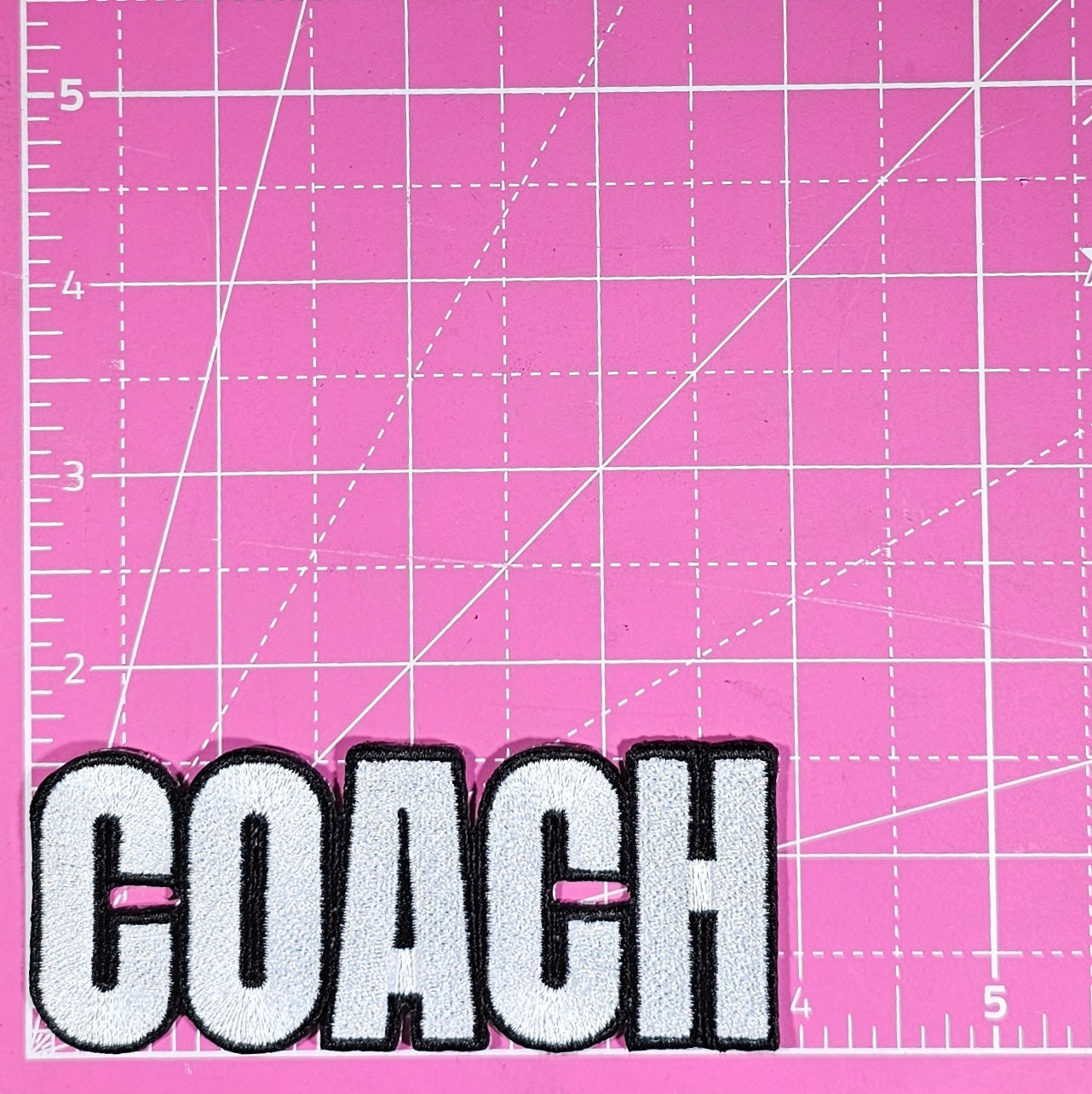 Coach Embroidery Iron On Patch