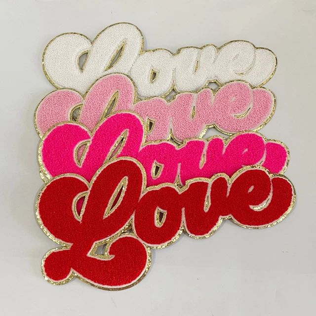 Love Patches Iron on Decorative Patch DIY Embroidery 