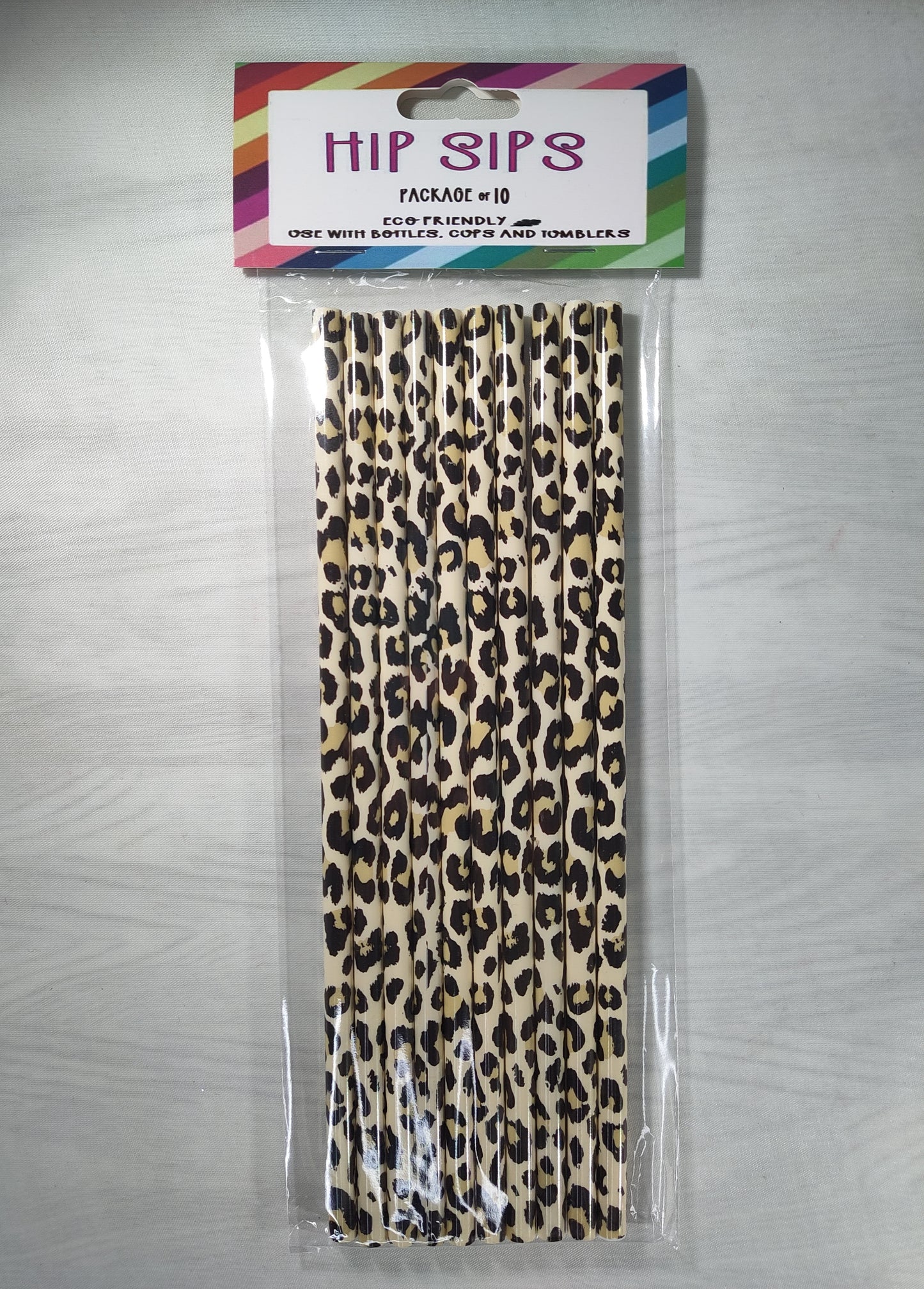 Tan Cheetah Straw Collection