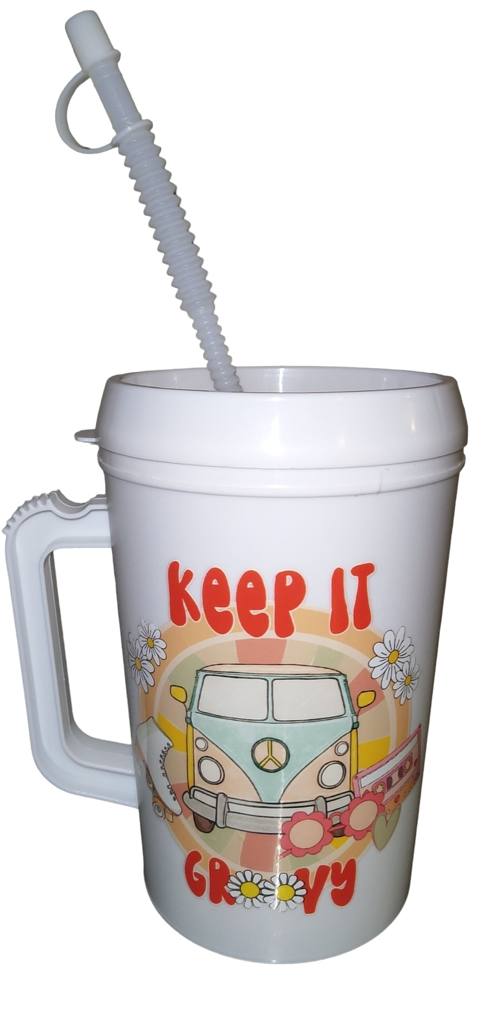 "KEEP IT GROOVY" HIP SIPS Mega Mug 34oz