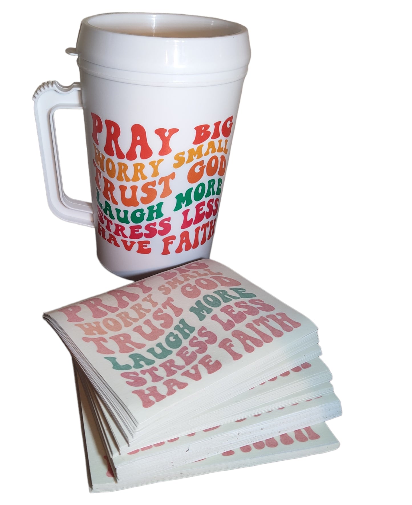 'Pray More' UV Transfer