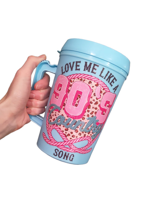 Love Me Like a 90's Country Song" HIP SIPS Mega Mug 34oz