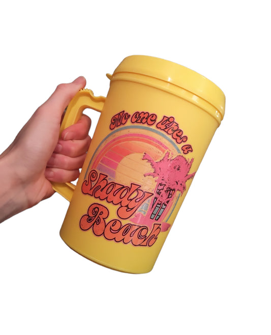 "Nobody Like's a Shady Beach" HIP SIPS Mega Mug 34oz