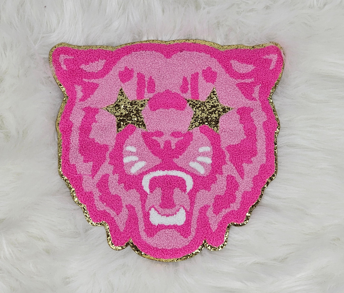 Hot pink iron on patch
