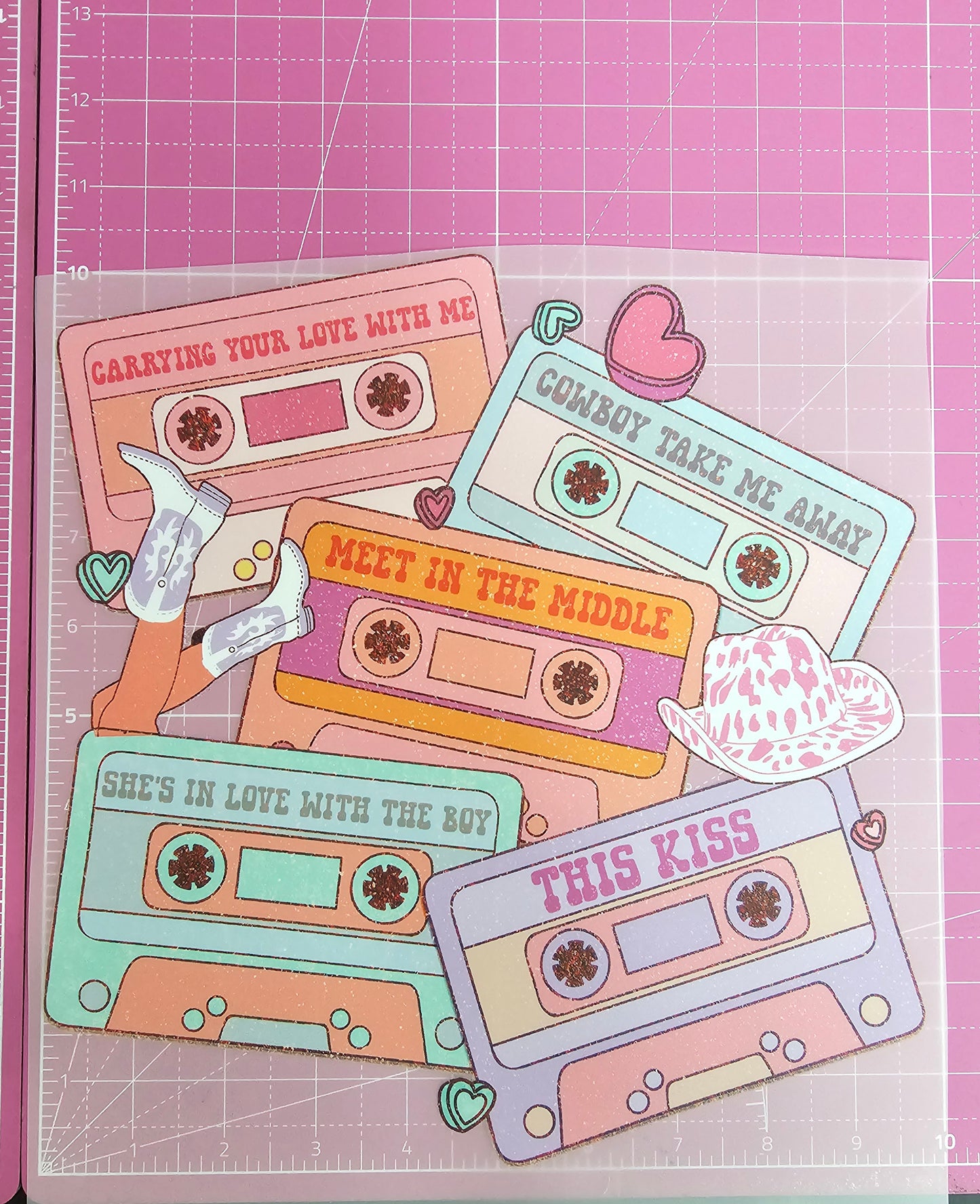 90's Country Cassette Tapes DTF Iron On Transfers