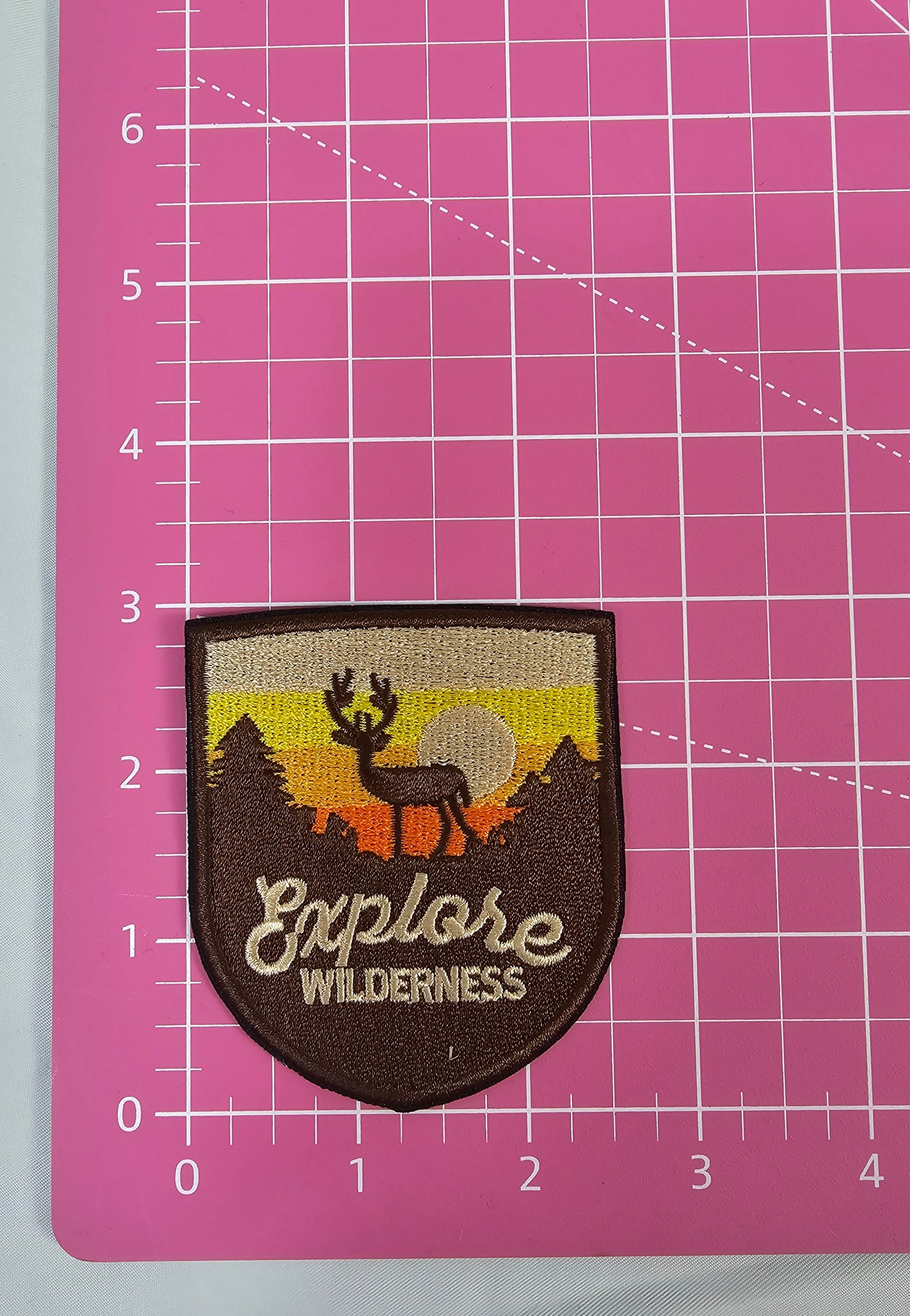 Explore Wilderness Embroidery Iron On Patch