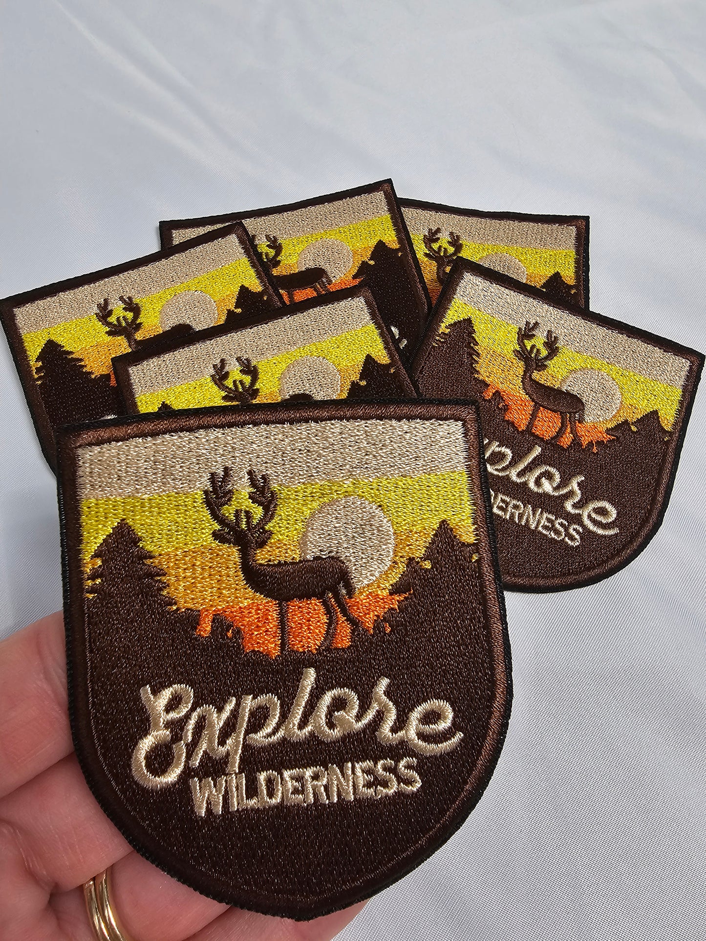 Explore Wilderness Embroidery Iron On Patch