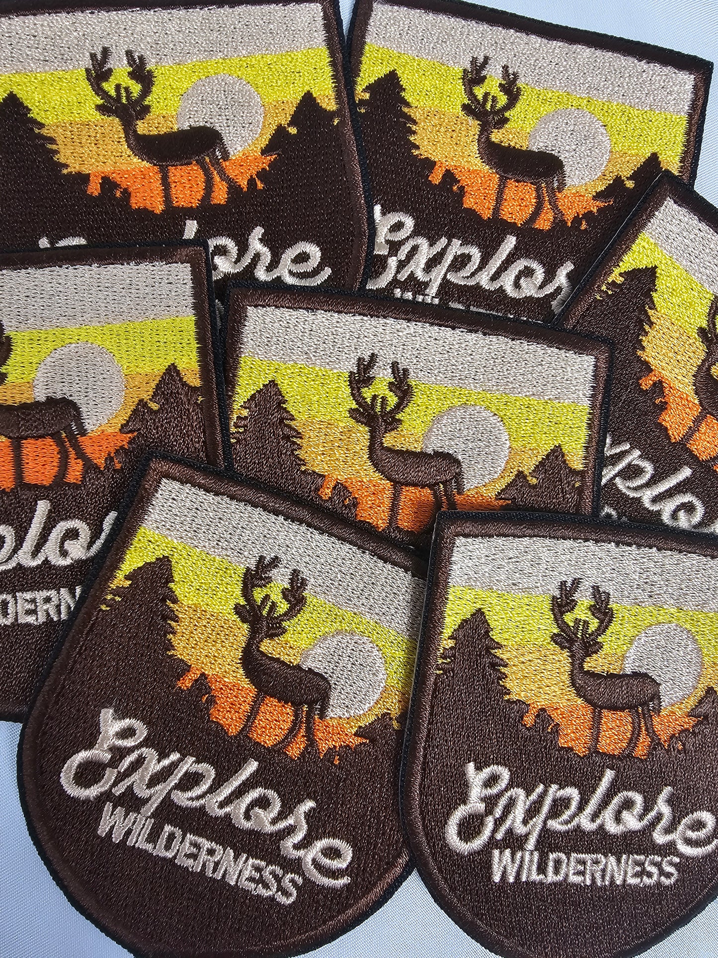 Explore Wilderness Embroidery Iron On Patch