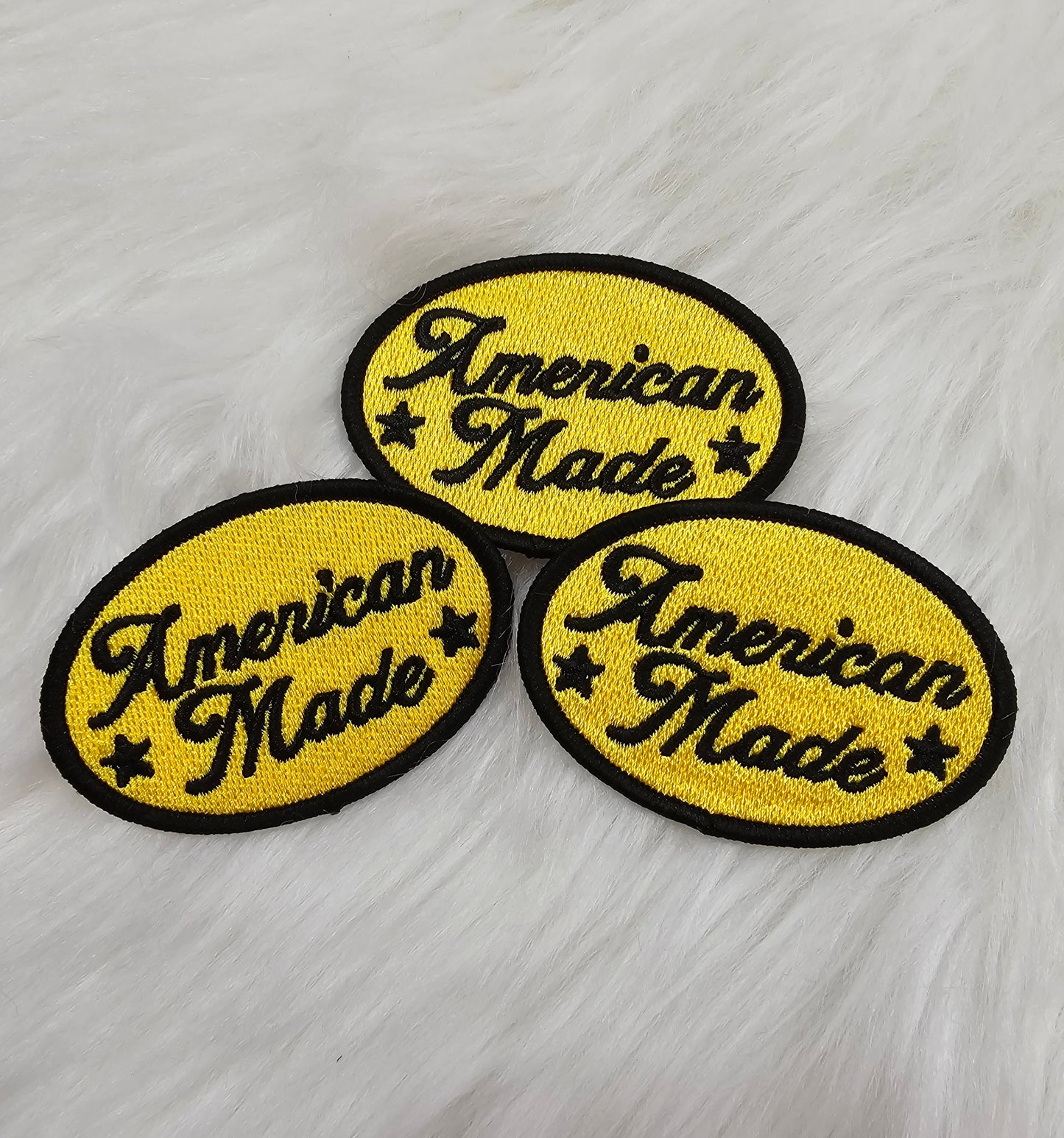 American Made Embroidery Iron On Patch