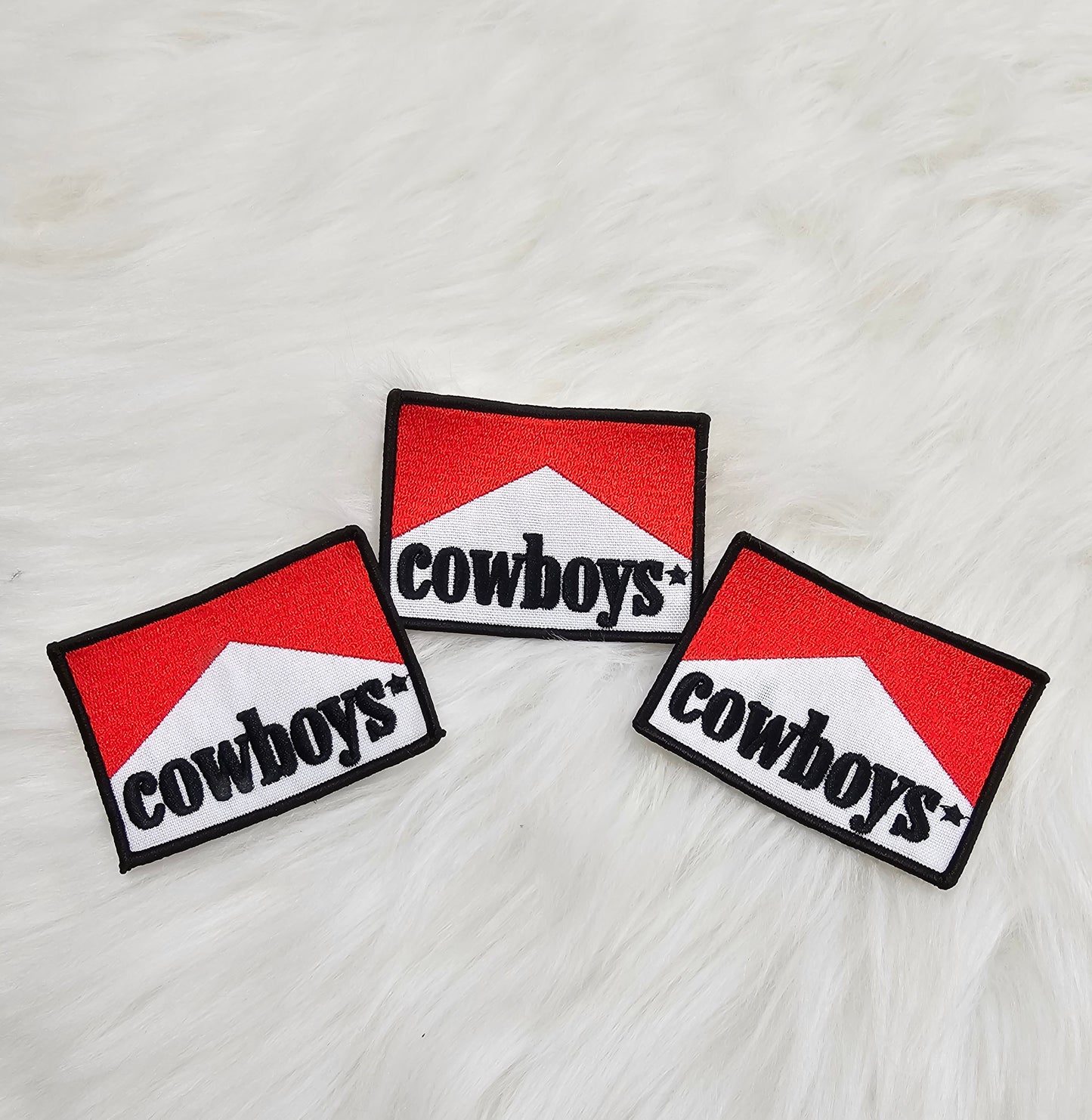 Cowboys Woven Embroidery Iron On Patch