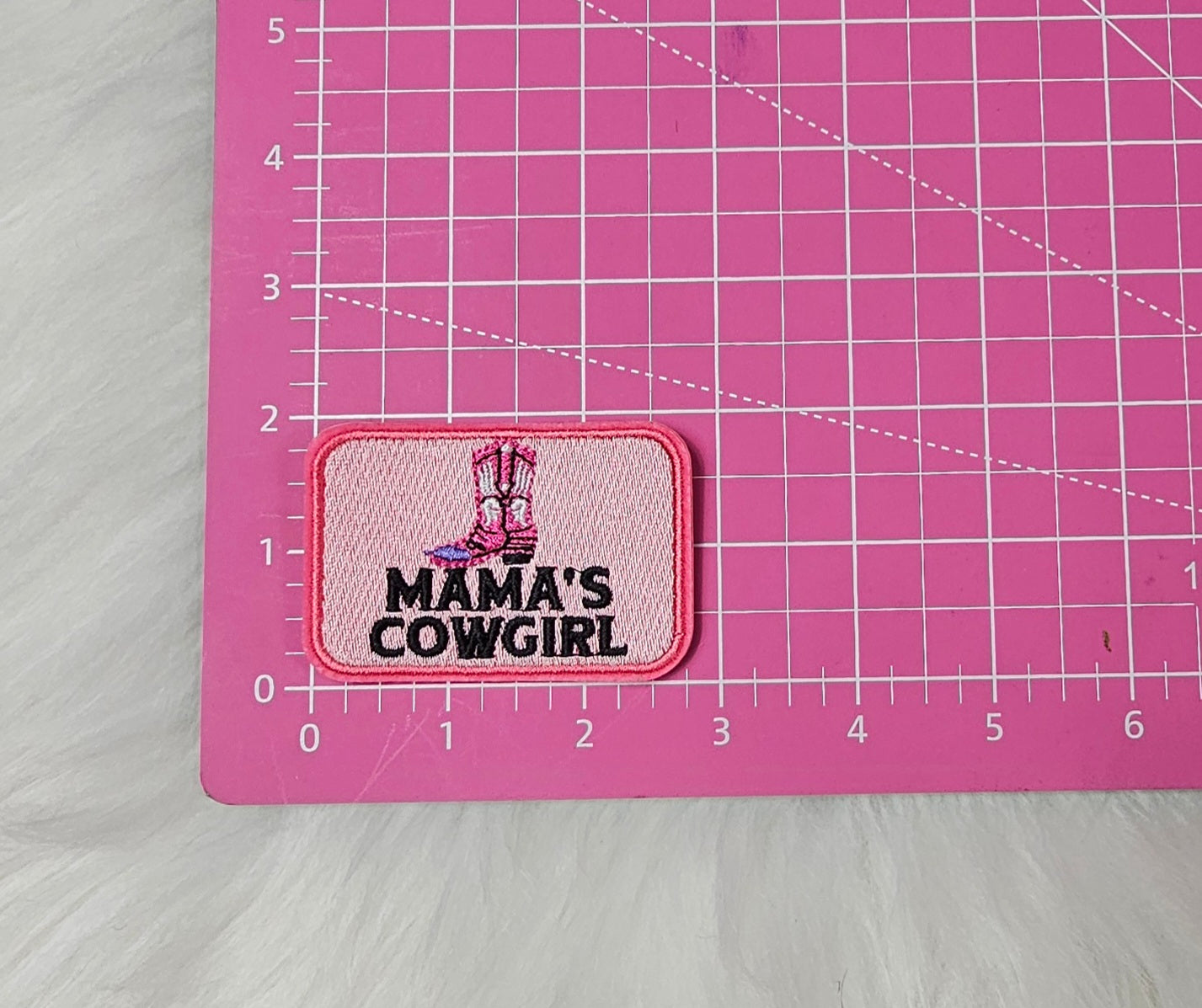 Pink Mama Boot Patch, Mama's Cowgirl Boot Patch, Mommy and Me Embroidery On Patches