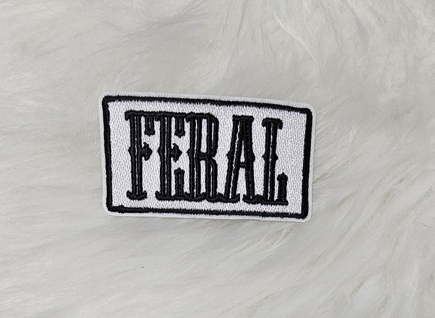 Feral Embroidery Iron On Patch