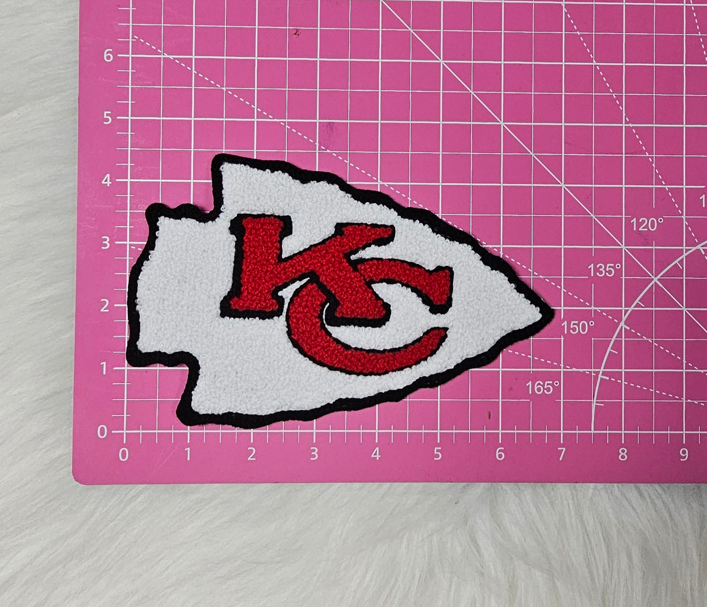 KC Kansas City Chenille Iron-on Patch