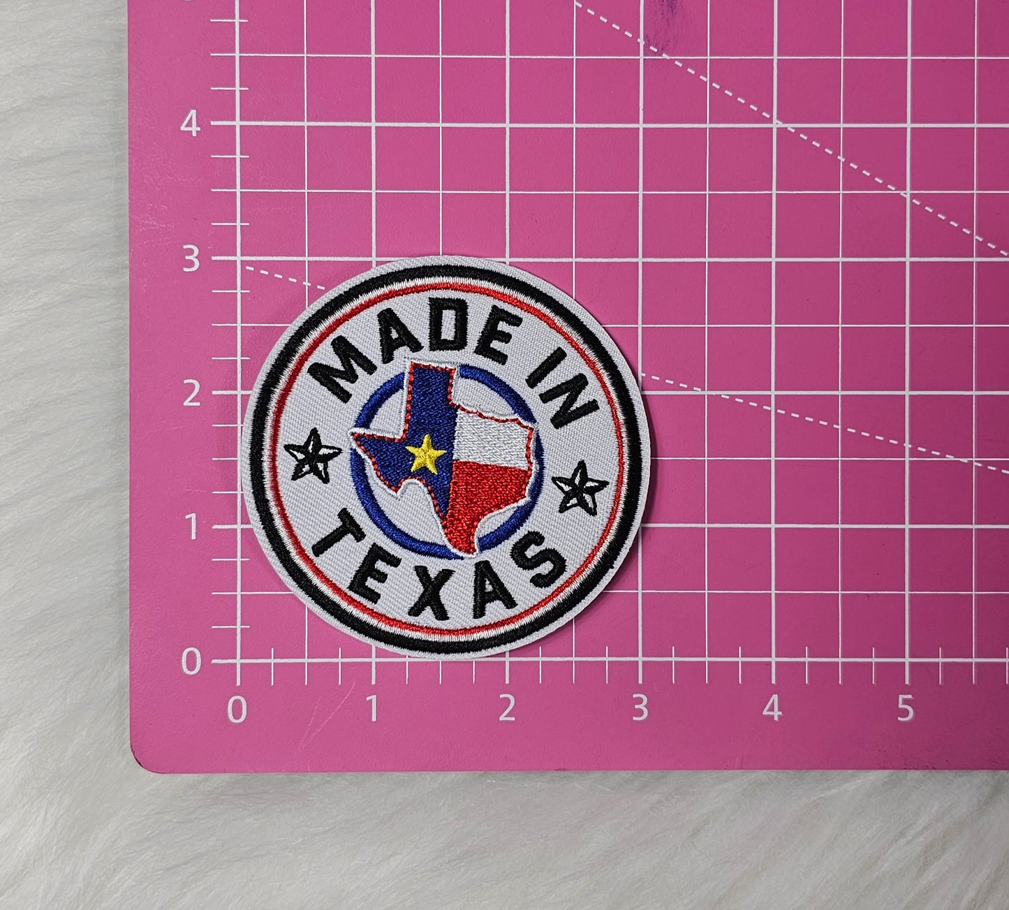 'Made in Texas' Embroidery Iron On Patch