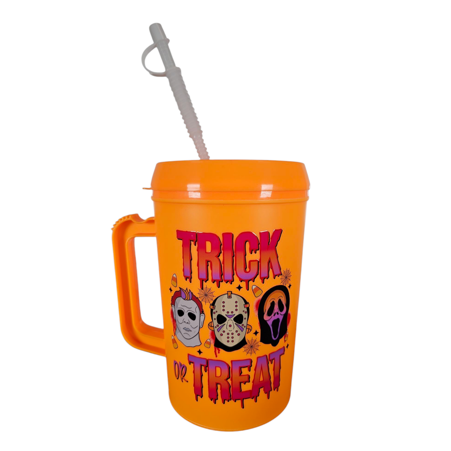 Trick Or Treat Scary HIP SIPS Mega Trucker Mug 34oz