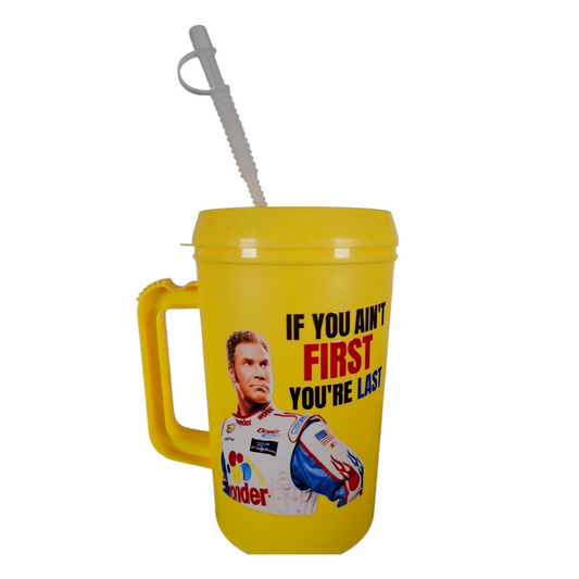 If You Ain't First You're Last Racing HIP SIPS Mega Trucker Mug 34oz