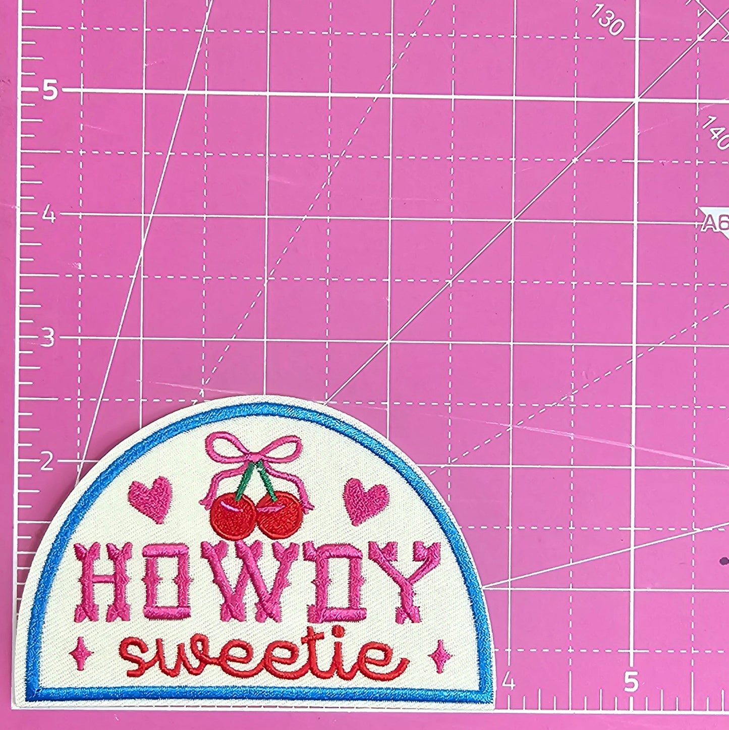 Howdy Sweetie Western Embroidery On Patch