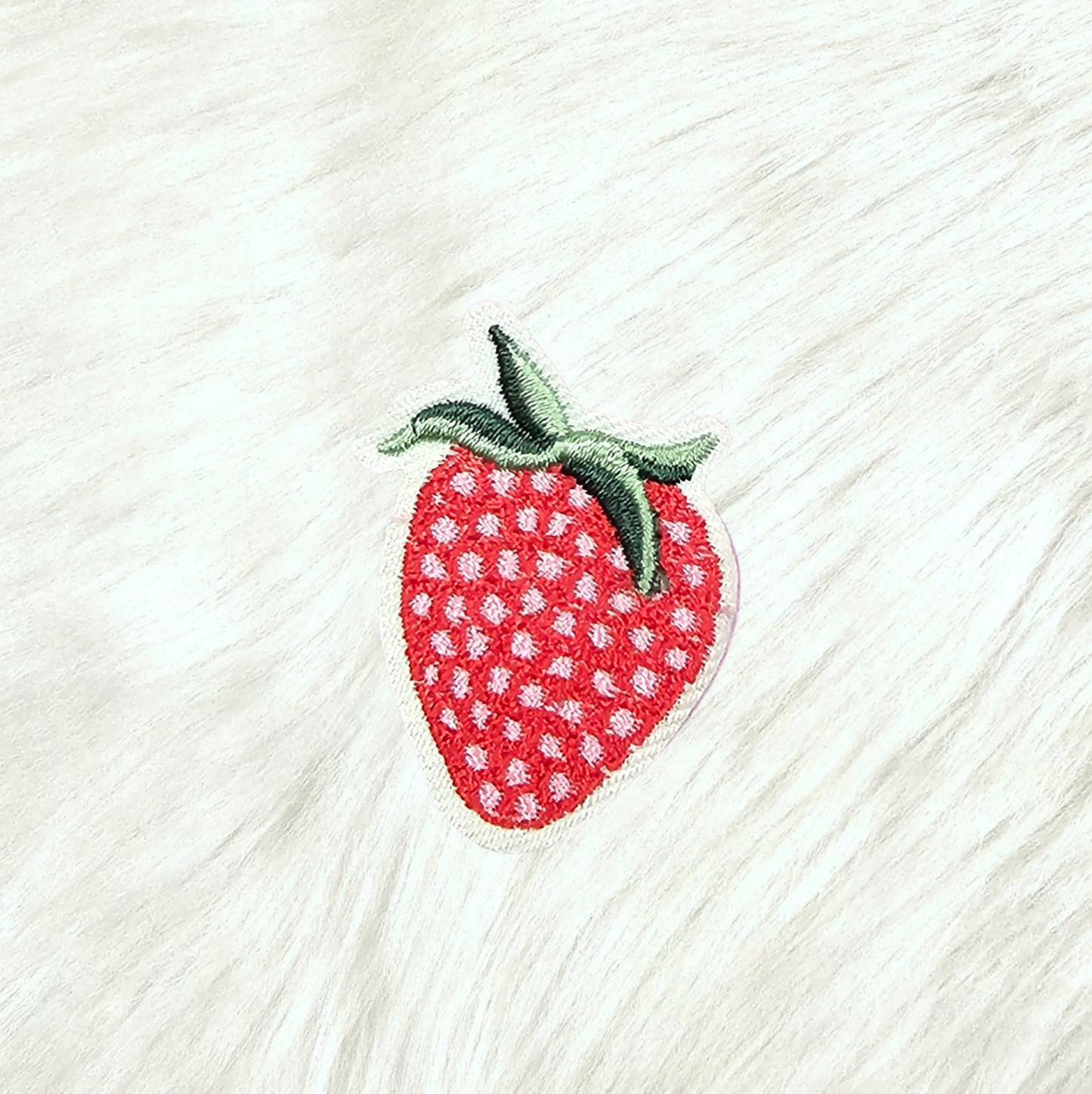 Strawberry Embroidery On Patch