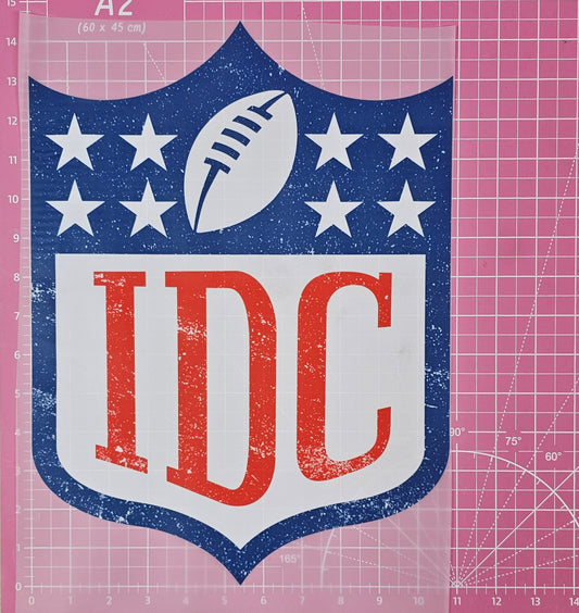 IDC Dont Care NFL Football Logo DTF Iron On Transfers