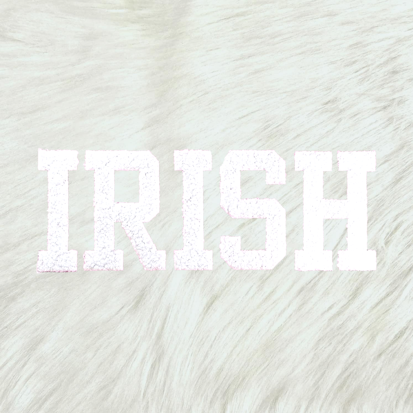 IRISH Fluffy Fuzzy Transfer Patch