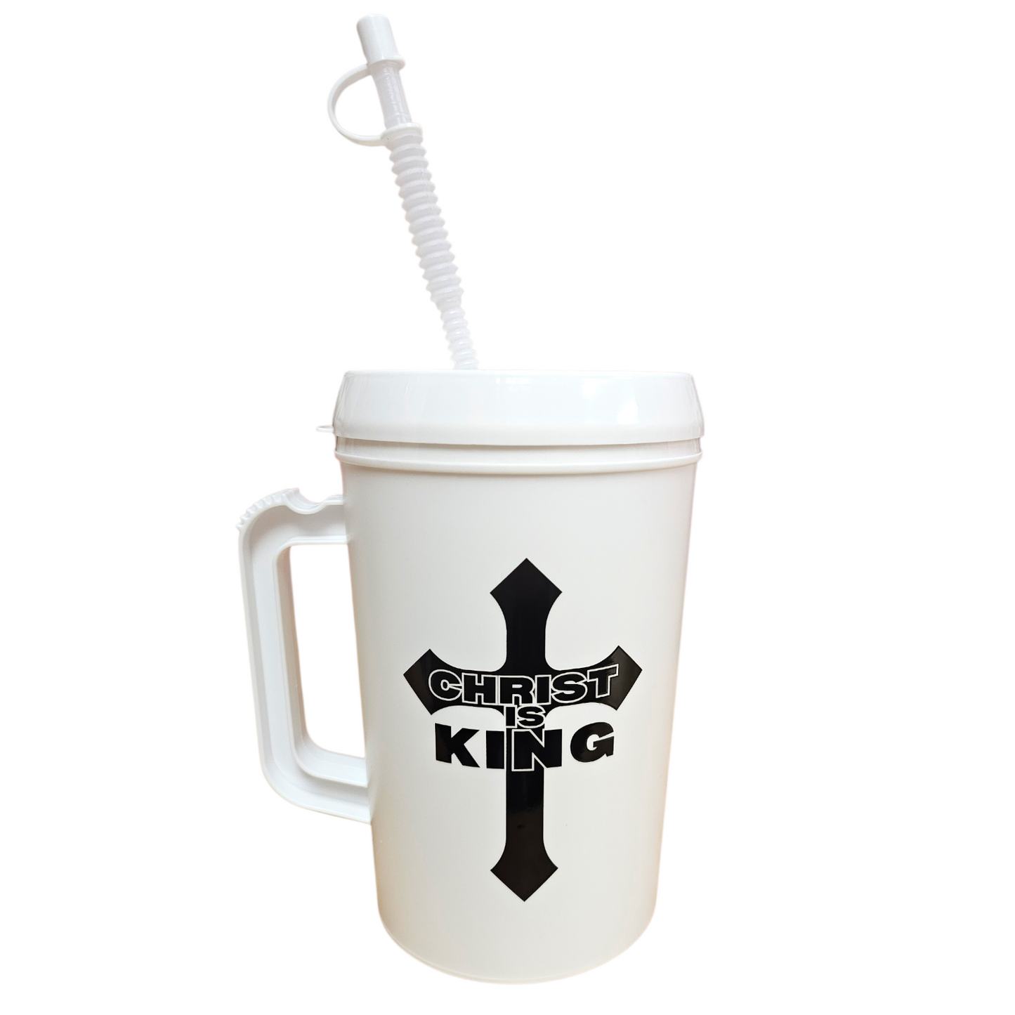 Christ Is King Christian Cross HIP SIPS Mega Mug 34oz