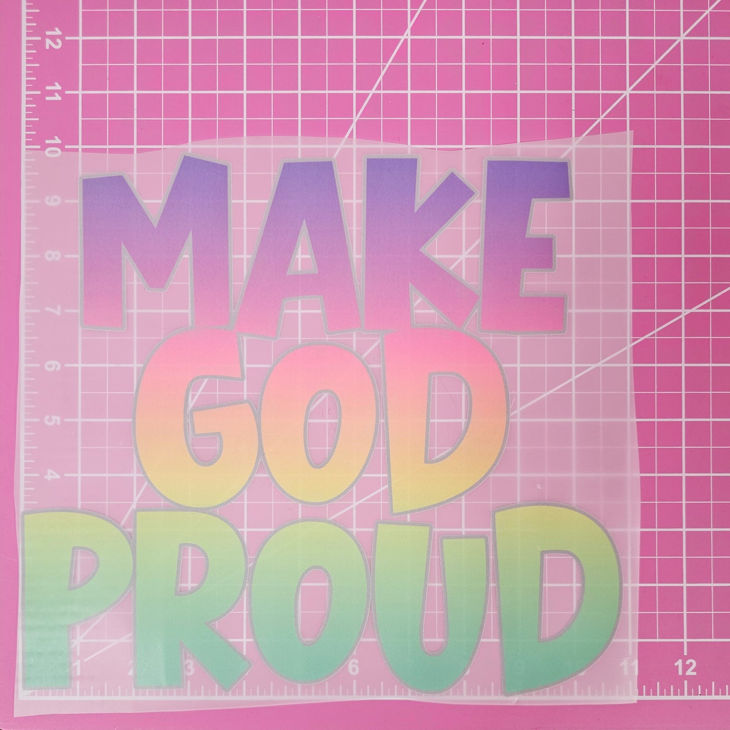 Make God Proud DTF Iron On Transfers