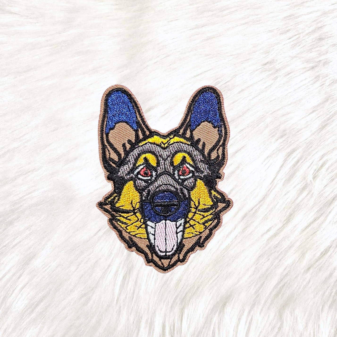German Shepherd Dog Embroidery Iron On Patch