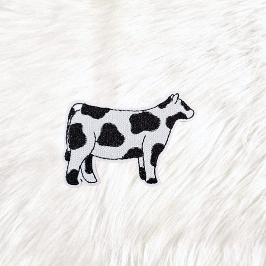 Cow Animal Embroidery Iron On Patch