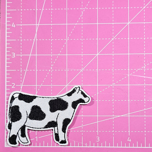 Cow Animal Embroidery Iron On Patch