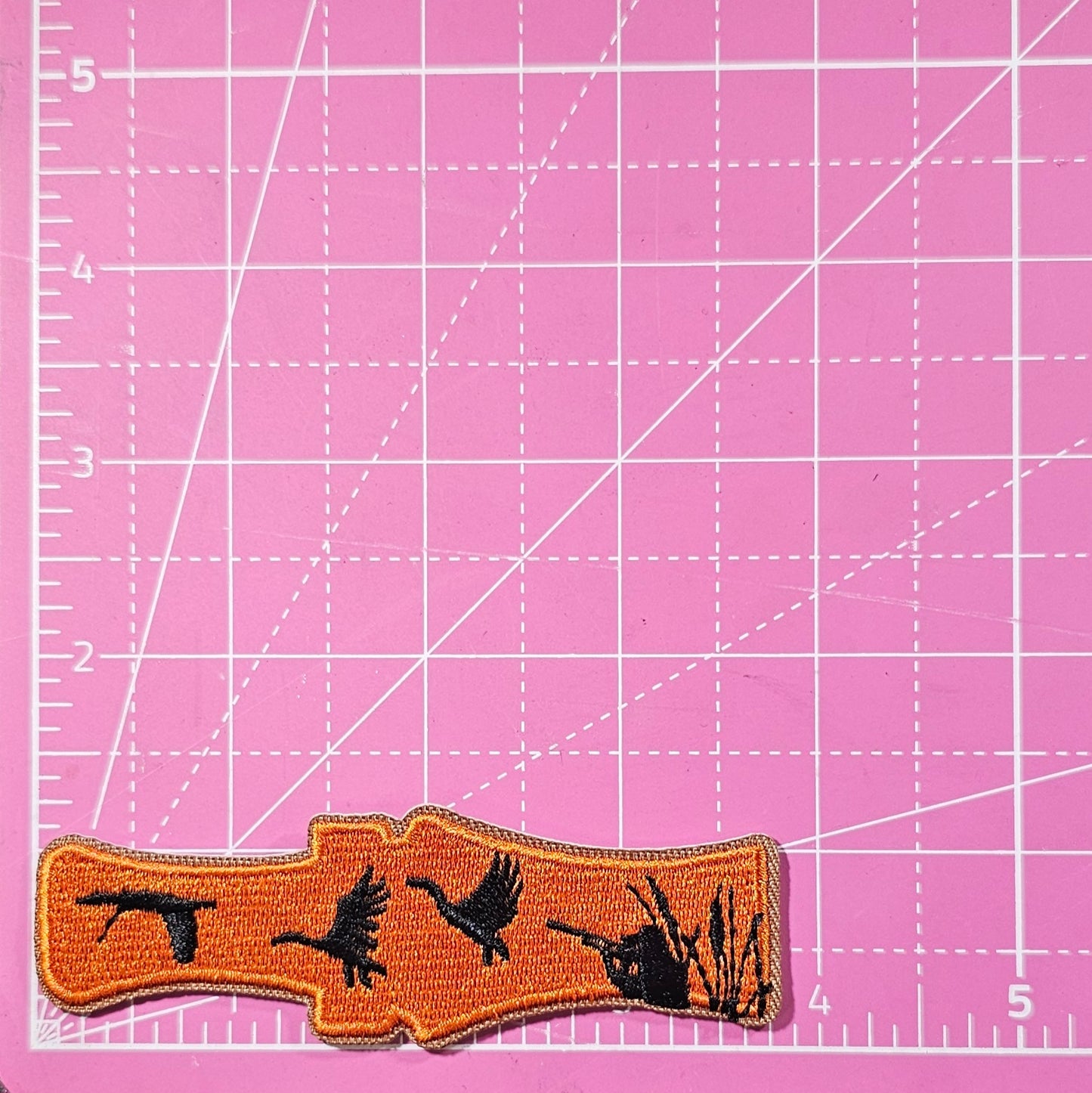 Duck Call Wood Goose Hunter Embroidery Iron On Patch