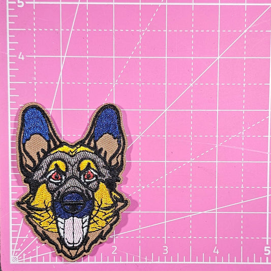 German Shepherd Dog Embroidery Iron On Patch