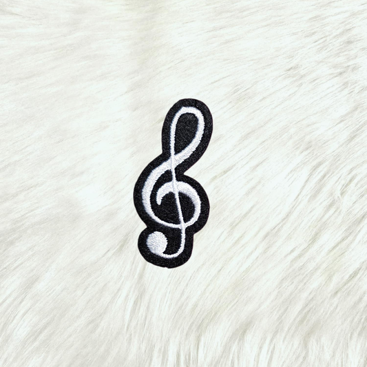 Treble Clef Music Band Note Embroidery On Patch