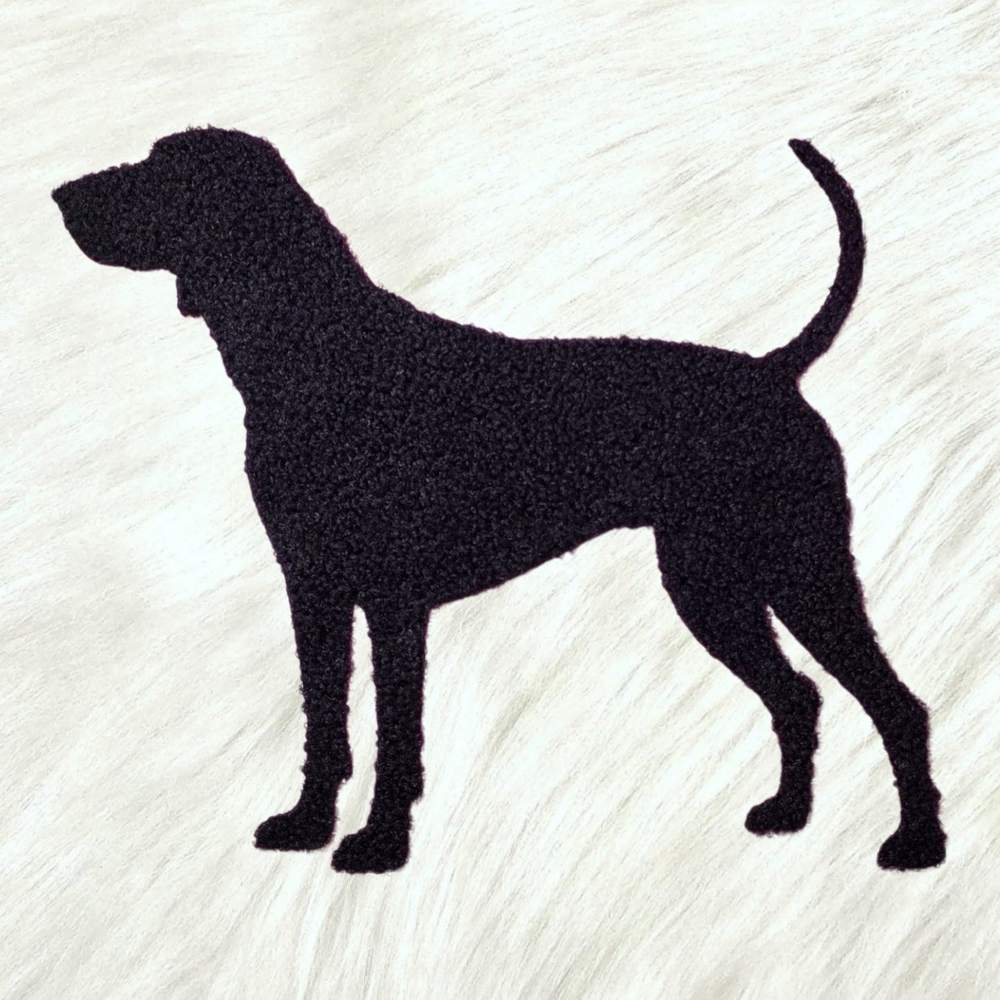 Lab Hunting Dog Fluffy Fuzzy Transfer Patch