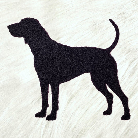 Lab Hunting Dog Fluffy Fuzzy Transfer Patch