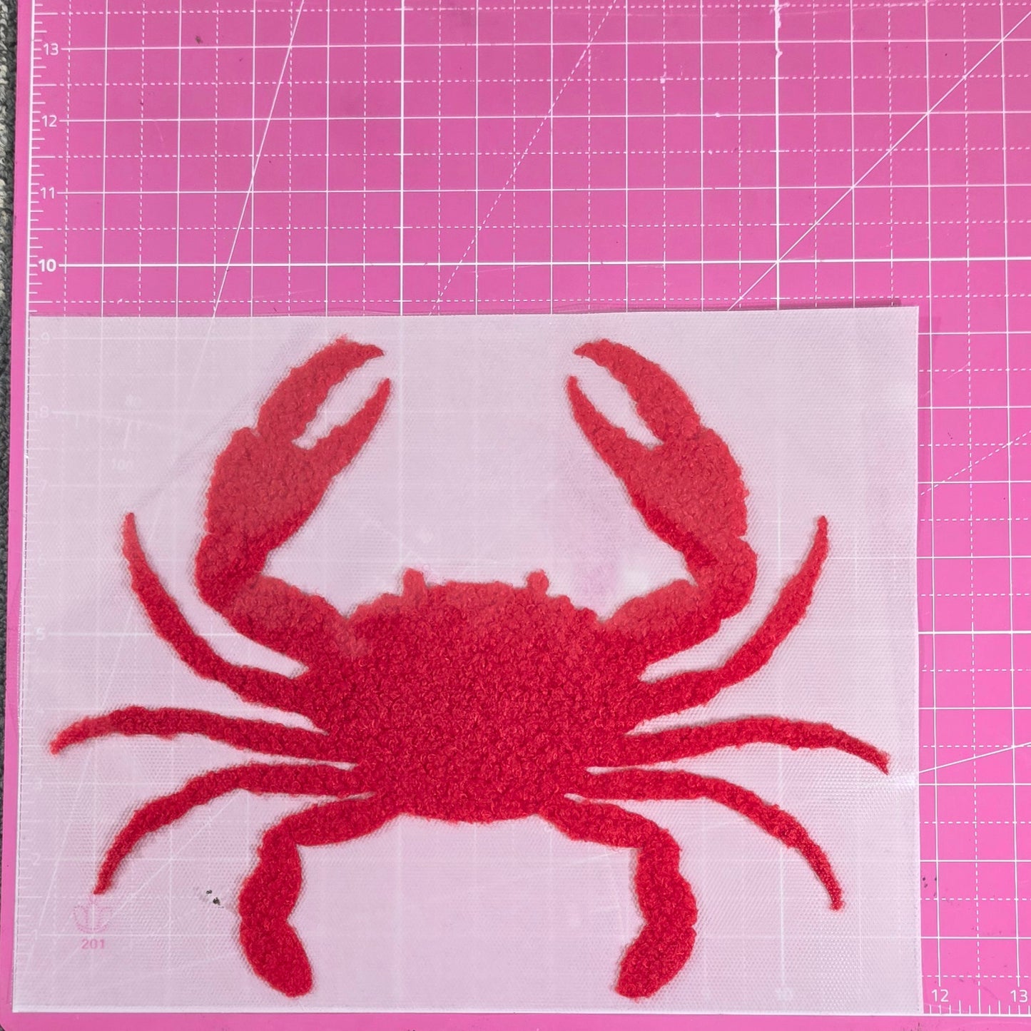 Crab Fluffy Fuzzy Transfer Patch