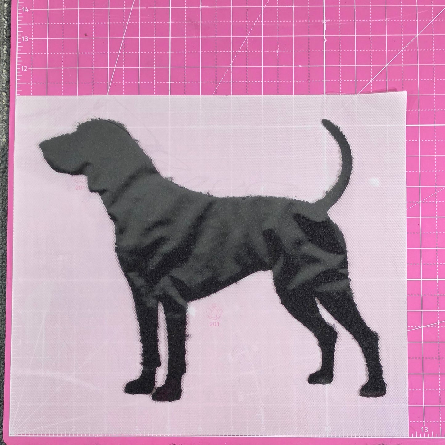 Lab Hunting Dog Fluffy Fuzzy Transfer Patch