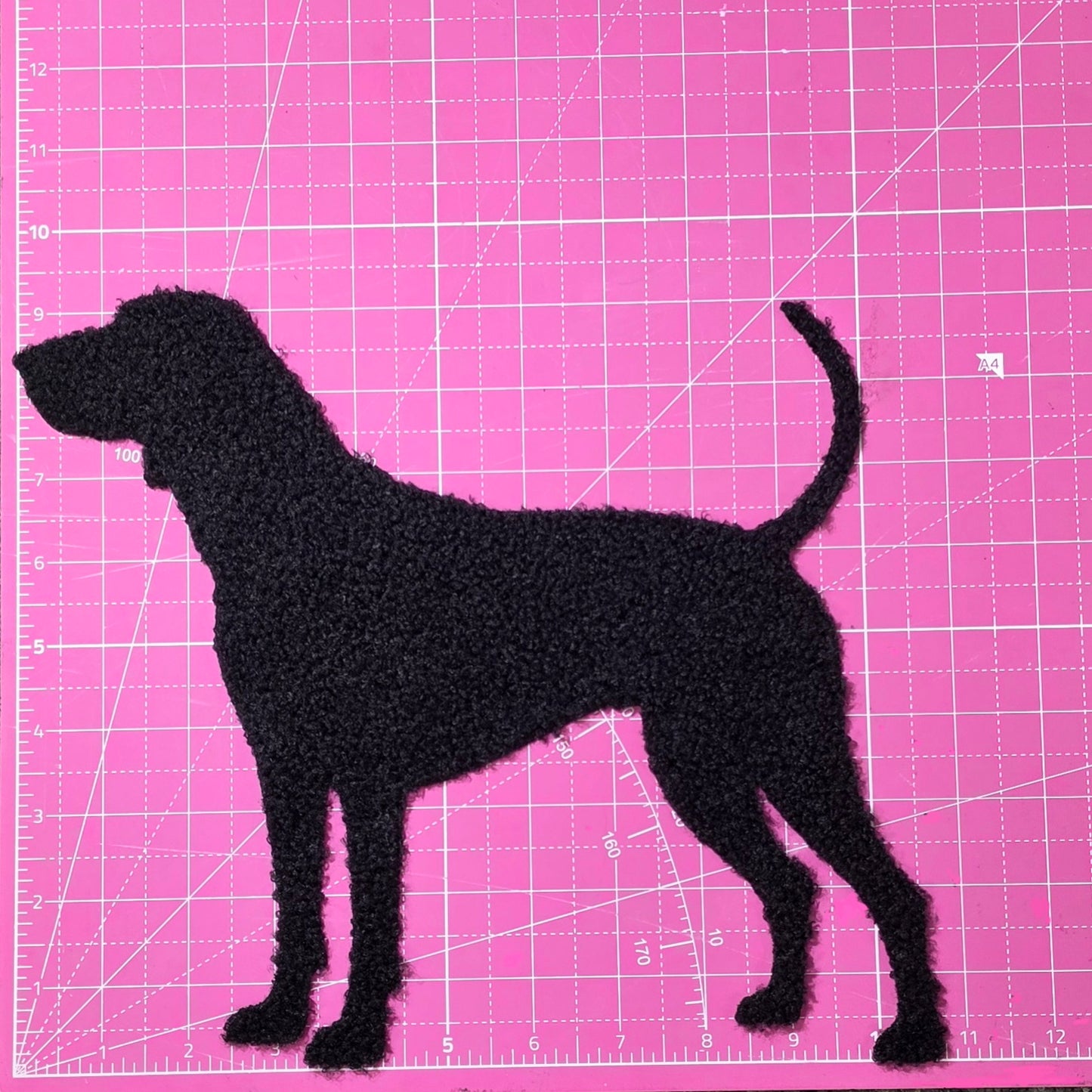 Lab Hunting Dog Fluffy Fuzzy Transfer Patch