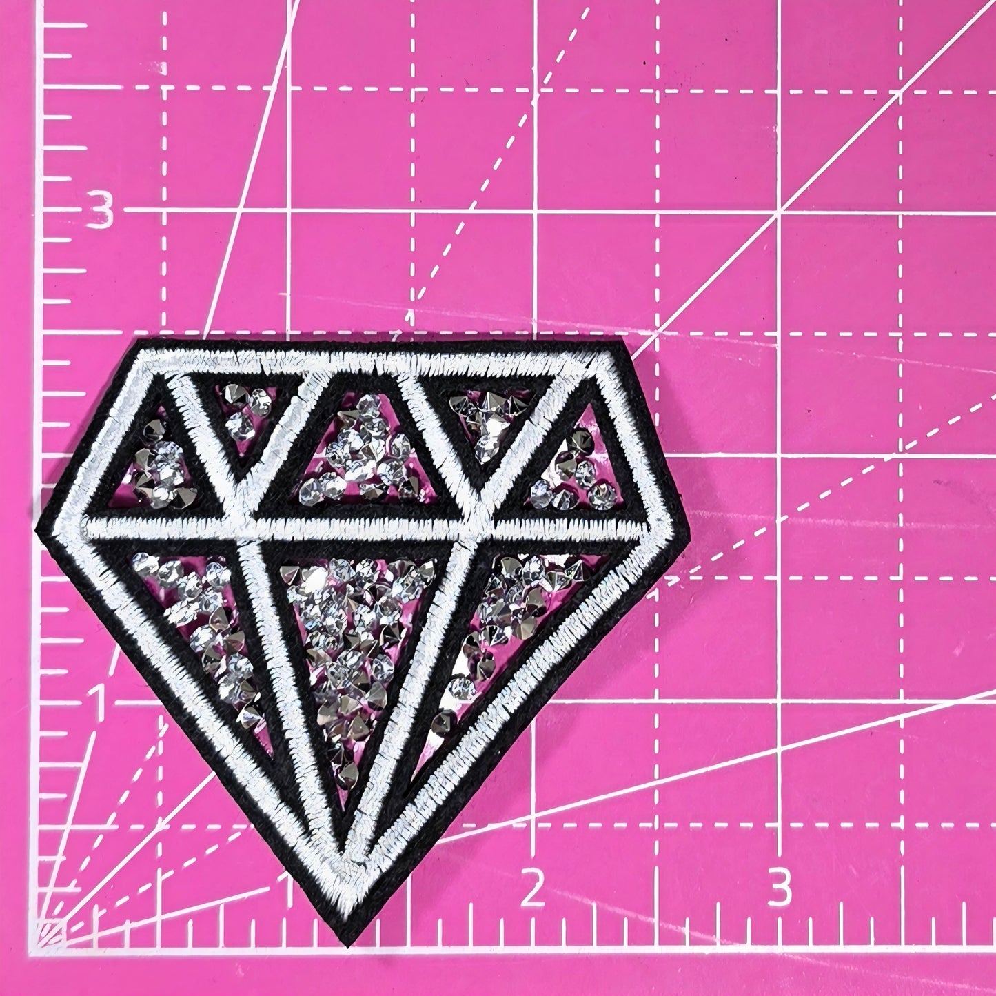 Bling Diamond Embroidery Iron On Patch