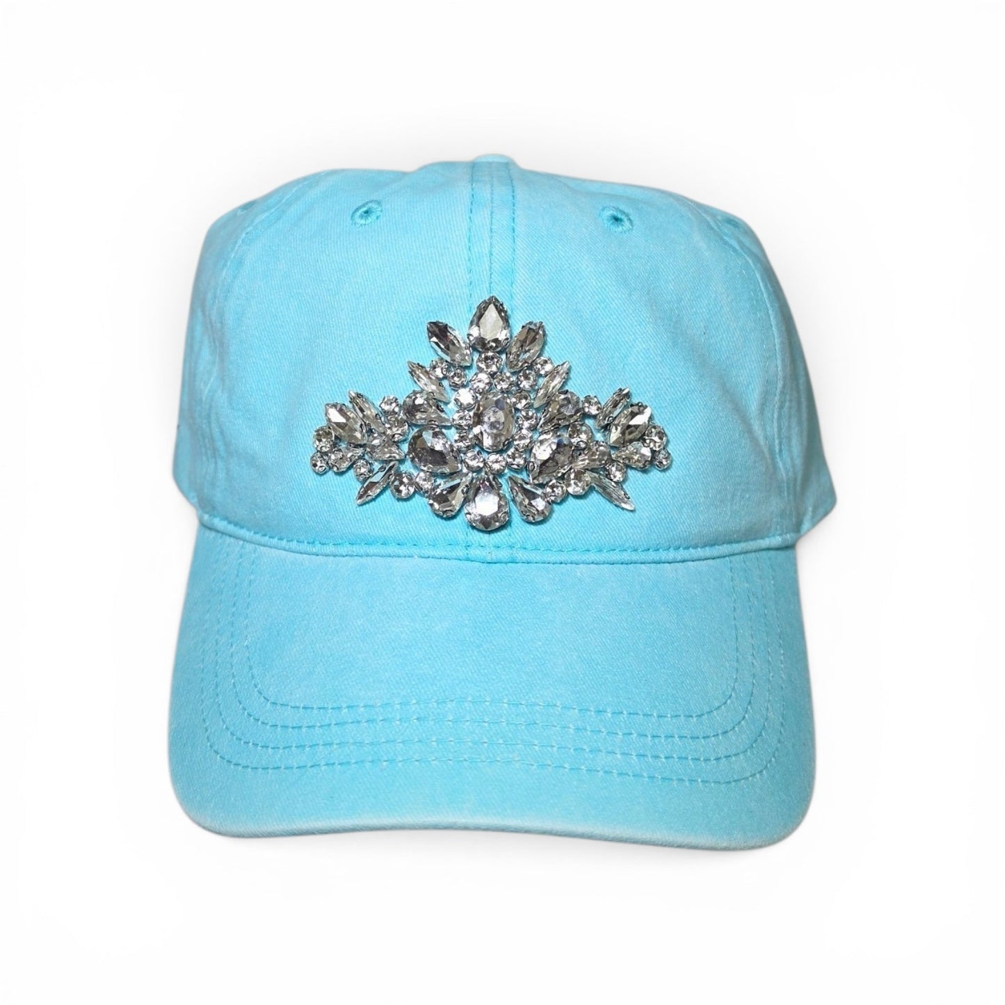 Regal Crest Crystal Silver Rhinestone Iron-On Patch