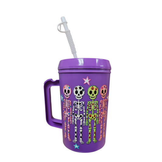 Skeletons and Stars Halloween HIP SIPS Mega Mug 34oz
