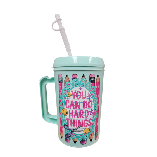 Teacher You Can Do Hard Things HIP SIPS Mega Mug 34oz