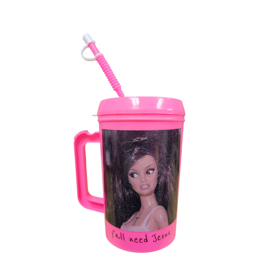 Ya'll Need Jesus Barb HIP SIPS Mega Mug 34oz