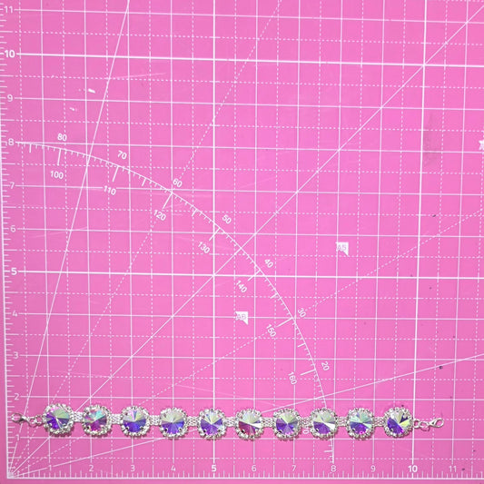 Circle Halo Bling AB Trucker Hat Chain