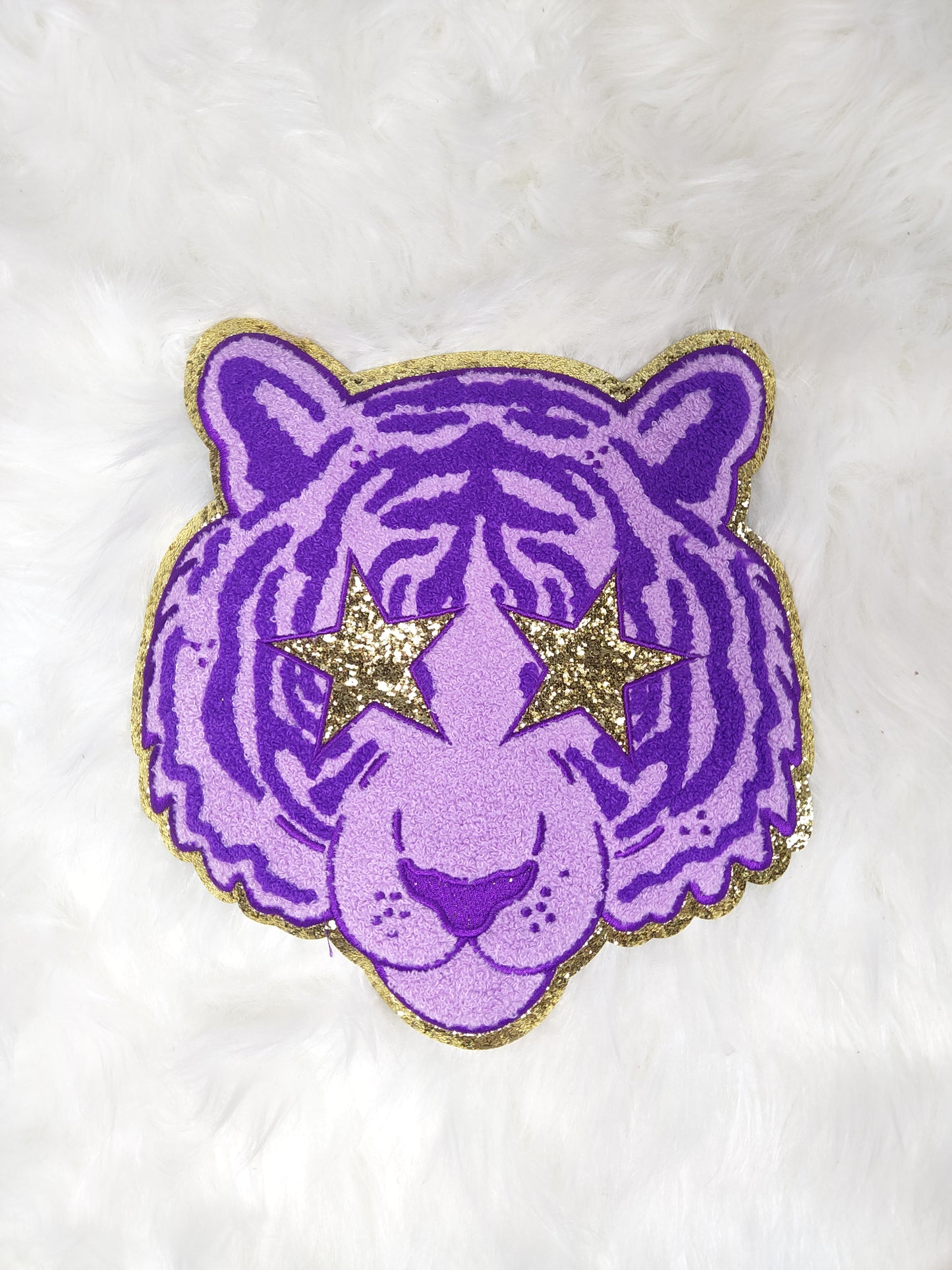 Tiger patches, Fashion Sequin patches, Tiger head patches, Iron on