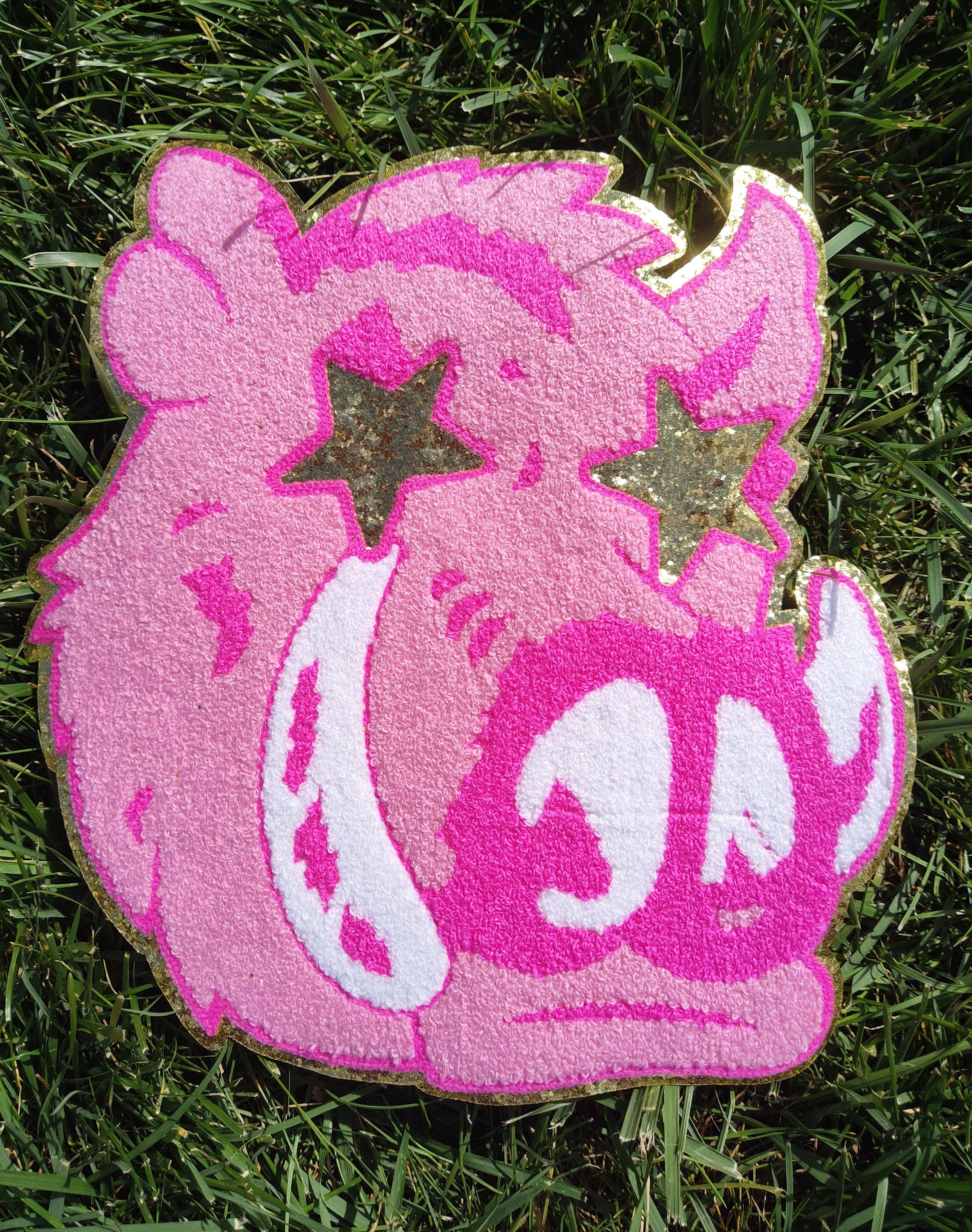 Buy Wholesale China Glitter Pink Designer Sorority Unicorn Wholesale Iron  On Custom Chenille Patch Hoodie Heat Press & Chenille Patches at USD 0.6