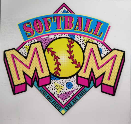 "Softball Mom" UV Transfers