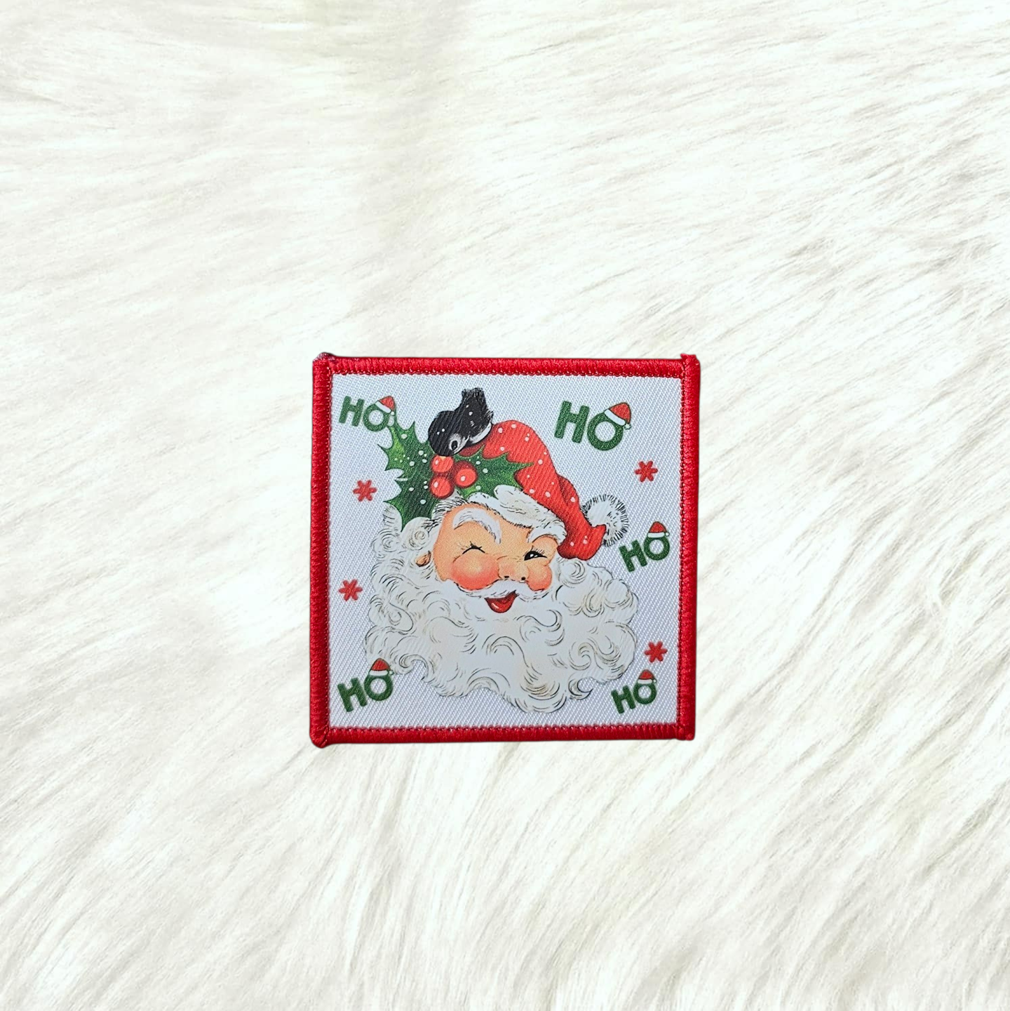 Santa Retro Ho Ho Ho DTF Iron On Patch