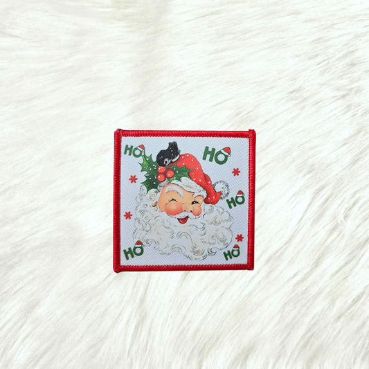 Santa Retro Ho Ho Ho DTF Iron On Patch