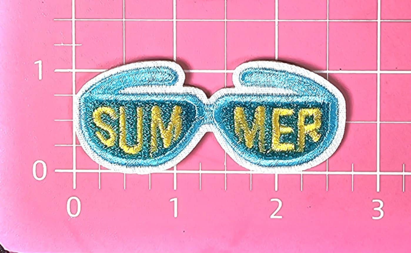 Sunglasses Summer Embroidery Iron On Patch