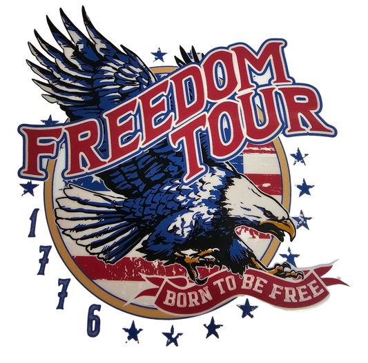 "Freedom Tour Eagle USA" UV Transfers